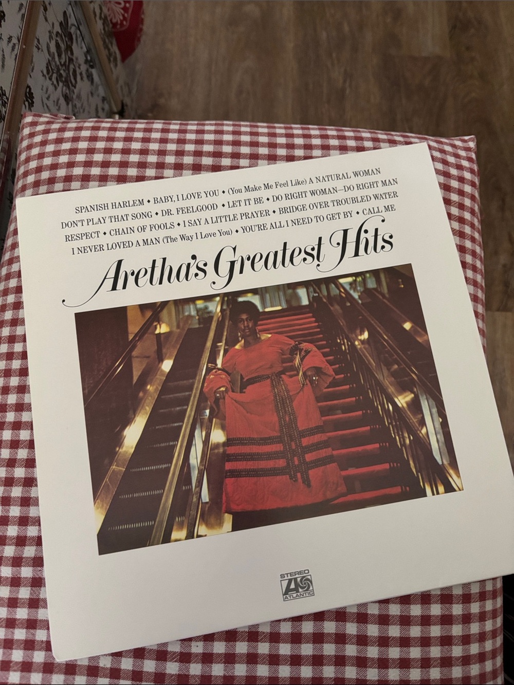 Aretha's Greatest Hits Vinyl LP - White Cover with Photo